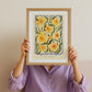 Spring Daffodil Art Print: Colourful Handrawn Floral Illustration