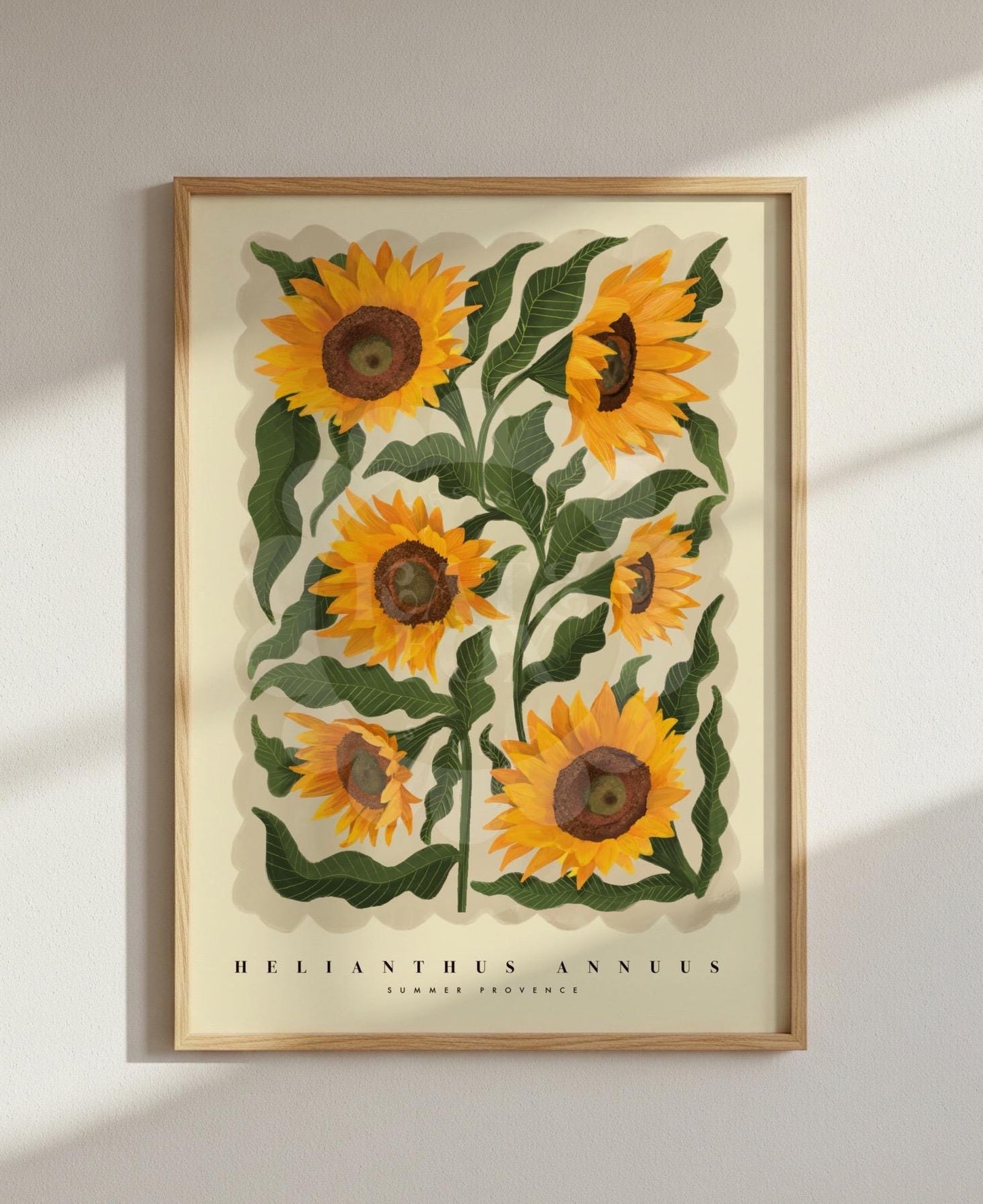 Sunflowers, Colourful Quirky Handrawn Art, Sunflower, Colourful Art, Bright Colourful Art Print, Modern Art Print, Gallery Wall, Bathroom,