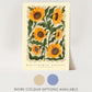 Sunflowers, Colourful Quirky Handrawn Art, Sunflower, Colourful Art, Bright Colourful Art Print, Modern Art Print, Gallery Wall, Bathroom,