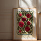 Red Rose Art Print: Colourful Handrawn Floral Illustration