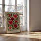 Red Rose Art Print: Colourful Handrawn Floral Illustration