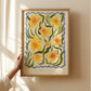 Spring Daffodil Art Print: Colourful Handrawn Floral Illustration