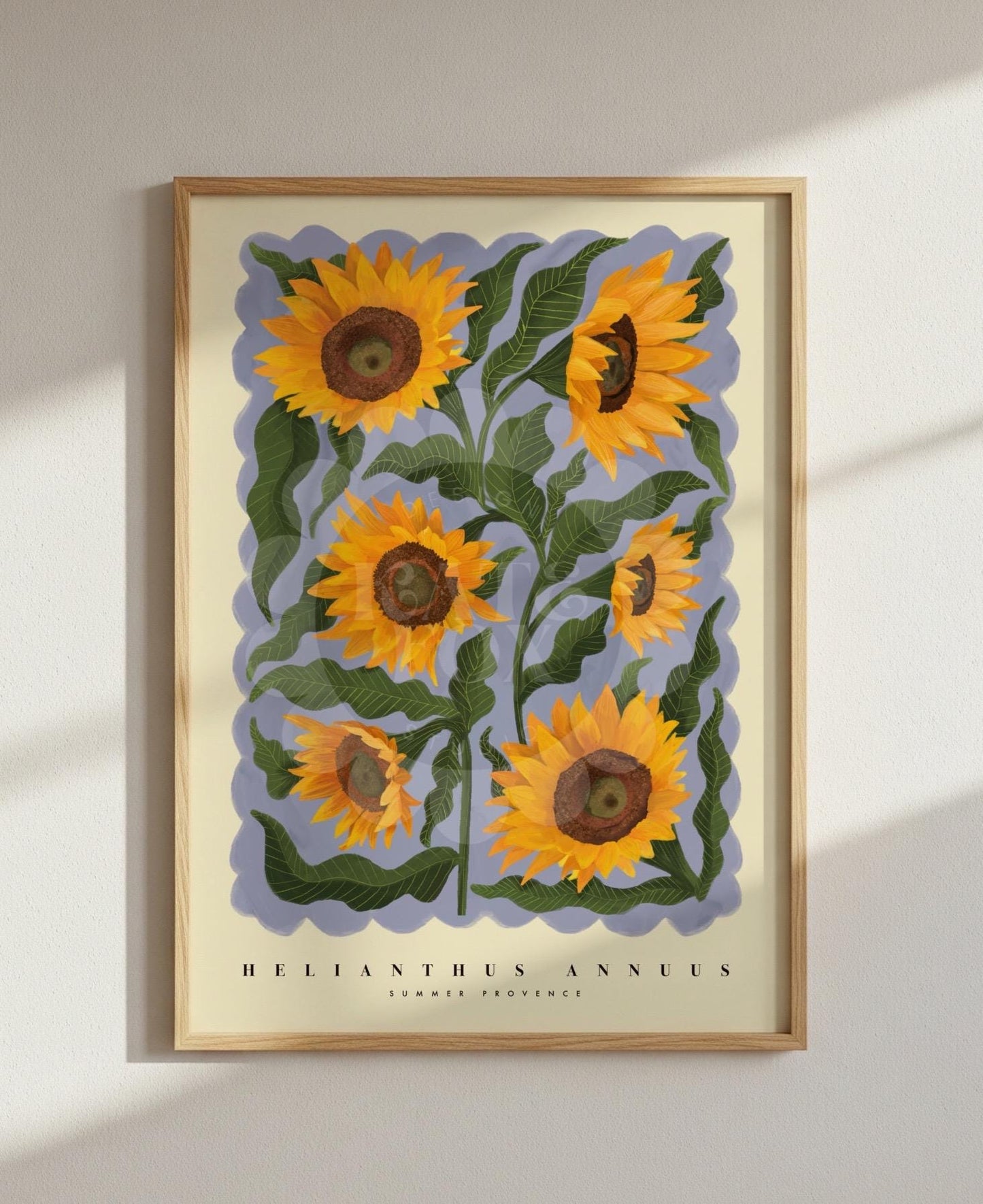 Sunflowers, Colourful Quirky Handrawn Art, Sunflower, Colourful Art, Bright Colourful Art Print, Modern Art Print, Gallery Wall, Bathroom,