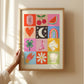 Fun Times Art Print: Colourful Handrawn Kids Illustration, Bedroom, Colourful