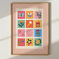 Sweetheart Art Print: Colourful Handrawn Kids Illustration, Bedroom, Colourful