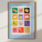 Picnic Art Print: Colourful Handrawn Kids Illustration, Bedroom, Colourful