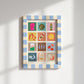 Italian Summer Art Print: Colourful Handrawn Illustration, Bedroom, Kitchen, Hallway, Colourful