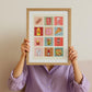 Treat Time Art Print: Colourful Handrawn Illustration, Bedroom, Bathroom, Hallway, Colourful