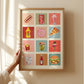 Treat Time Art Print: Colourful Handrawn Illustration, Bedroom, Bathroom, Hallway, Colourful