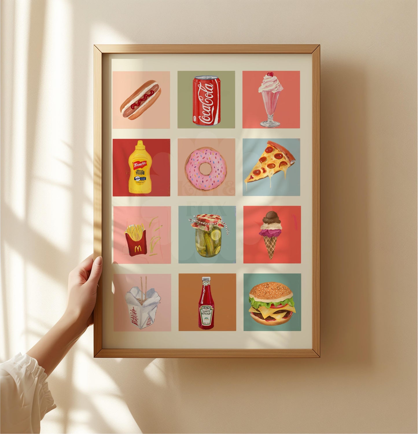 Treat Time Art Print: Colourful Handrawn Illustration, Bedroom, Bathroom, Hallway, Colourful
