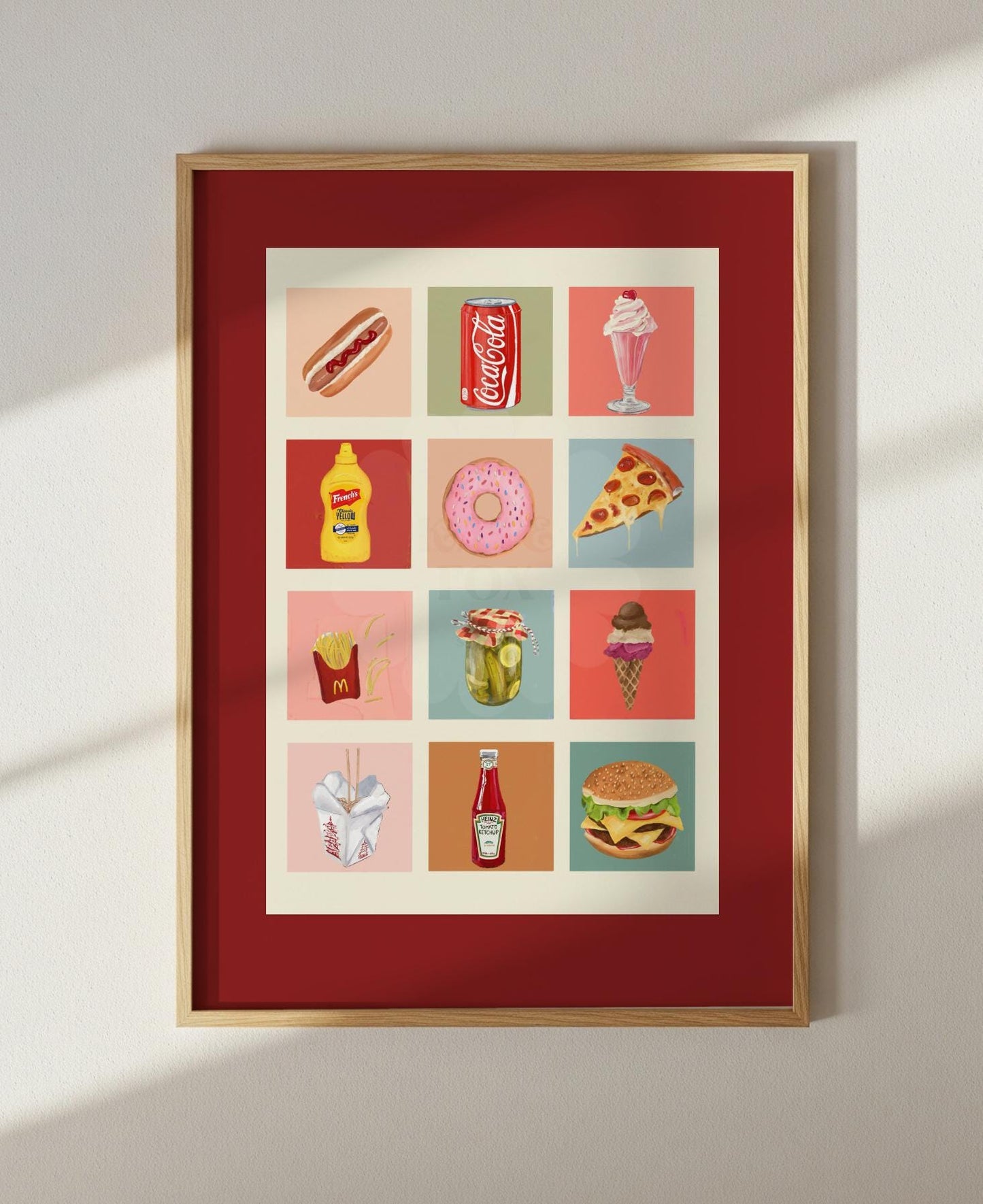 Treat Time Art Print: Colourful Handrawn Illustration, Bedroom, Bathroom, Hallway, Colourful