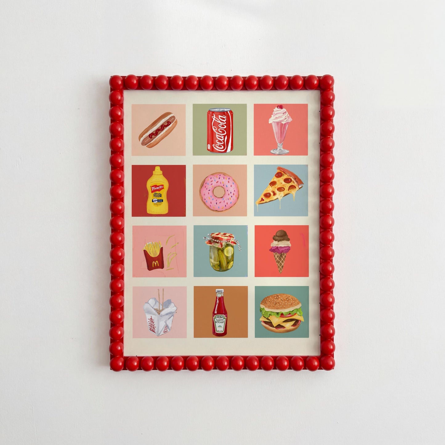 Treat Time Art Print: Colourful Handrawn Illustration, Bedroom, Bathroom, Hallway, Colourful
