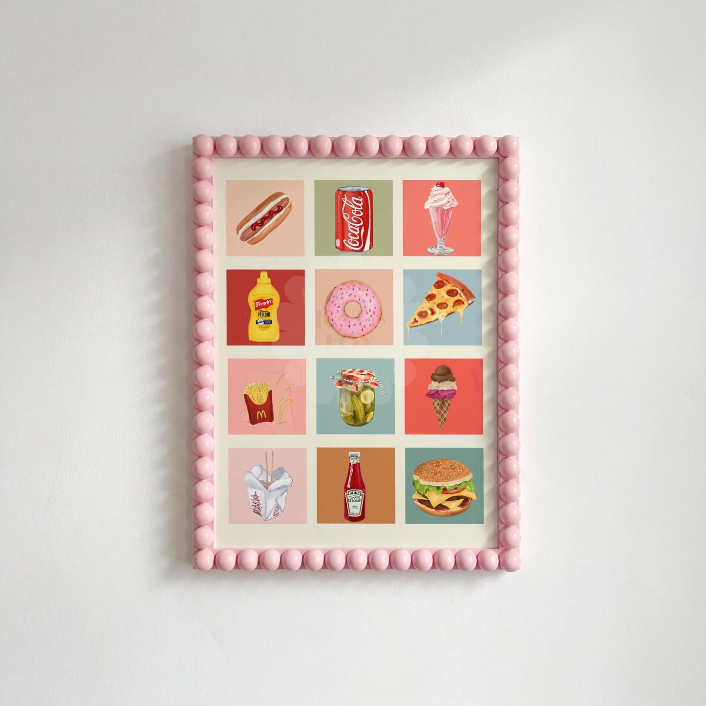 Treat Time Art Print: Colourful Handrawn Illustration, Bedroom, Bathroom, Hallway, Colourful
