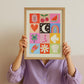 Fun Times Art Print: Colourful Handrawn Kids Illustration, Bedroom, Colourful