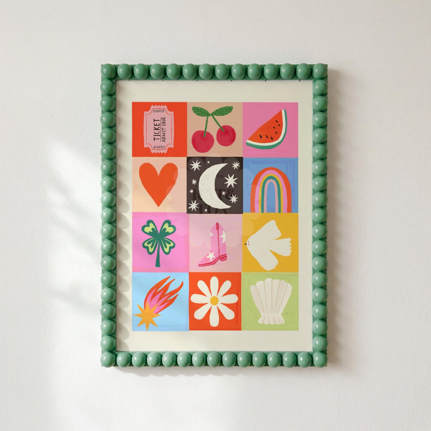 Fun Times Art Print: Colourful Handrawn Kids Illustration, Bedroom, Colourful