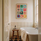 Seaside Art Print: Colourful Handrawn Illustration, Bedroom, Bathroom,, Hallway, Colourful
