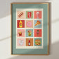 Treat Time Art Print: Colourful Handrawn Illustration, Bedroom, Bathroom, Hallway, Colourful
