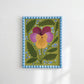 Pansy Art Print: Colourful Handrawn Floral Illustration