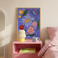 Circus Flowers Art Print: Colourful Handrawn Floral Illustration
