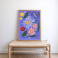 Circus Flowers Art Print: Colourful Handrawn Floral Illustration