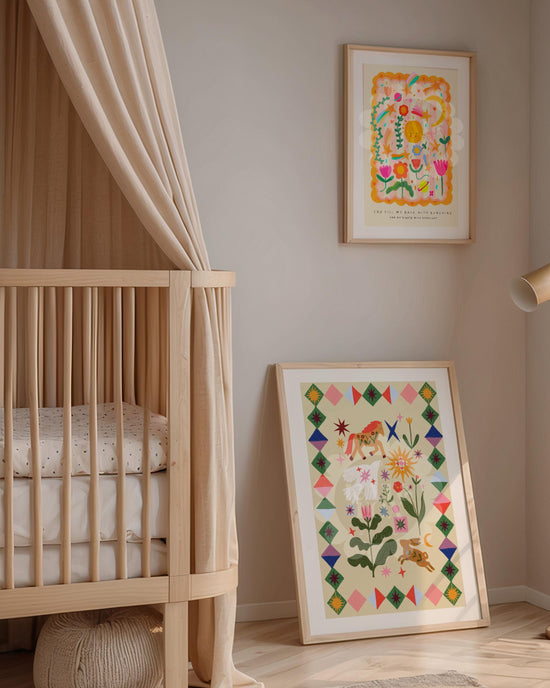 Folk Stories Illustration: Colour Pop Nursery Art Print