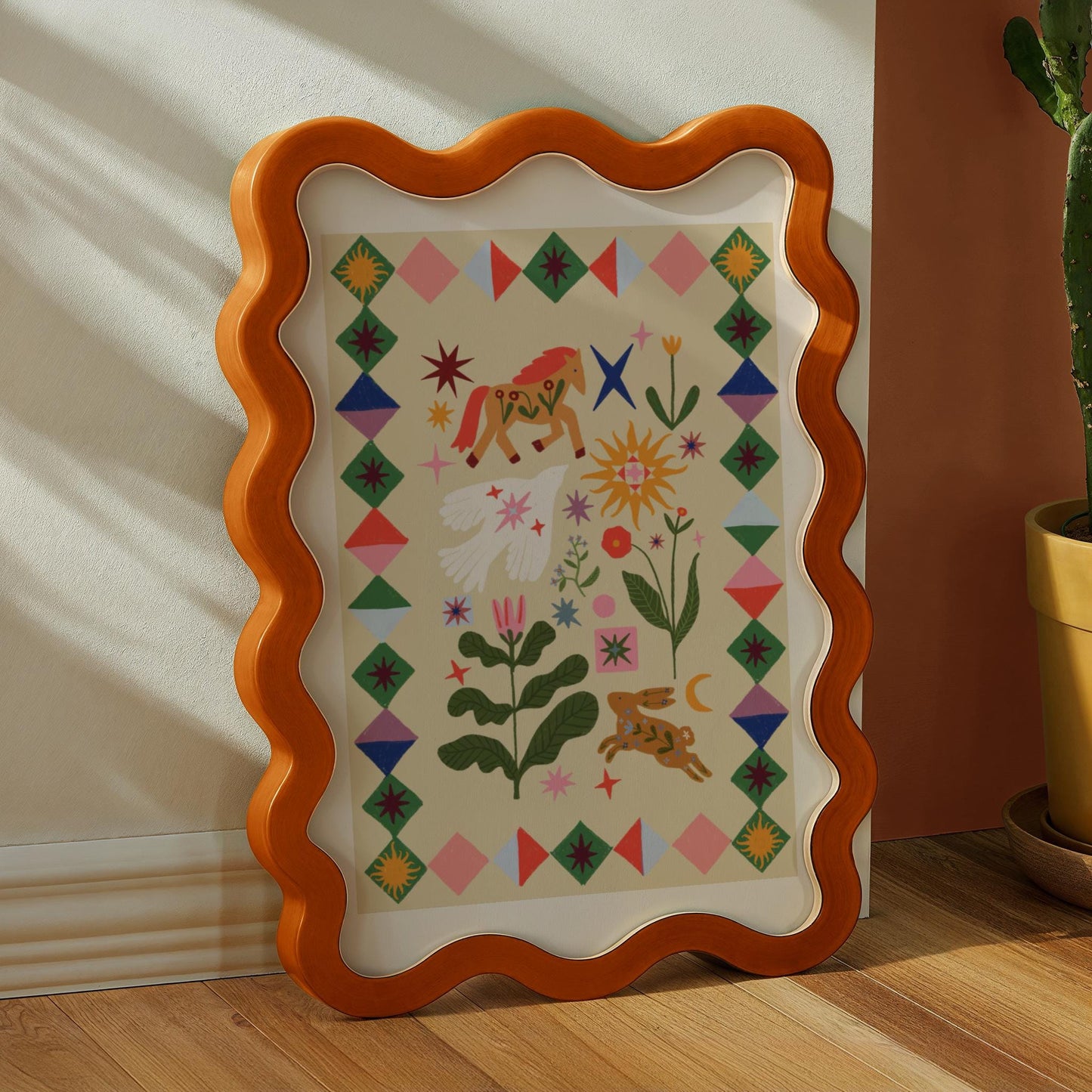 Folk Stories Illustration: Colour Pop Nursery Art Print