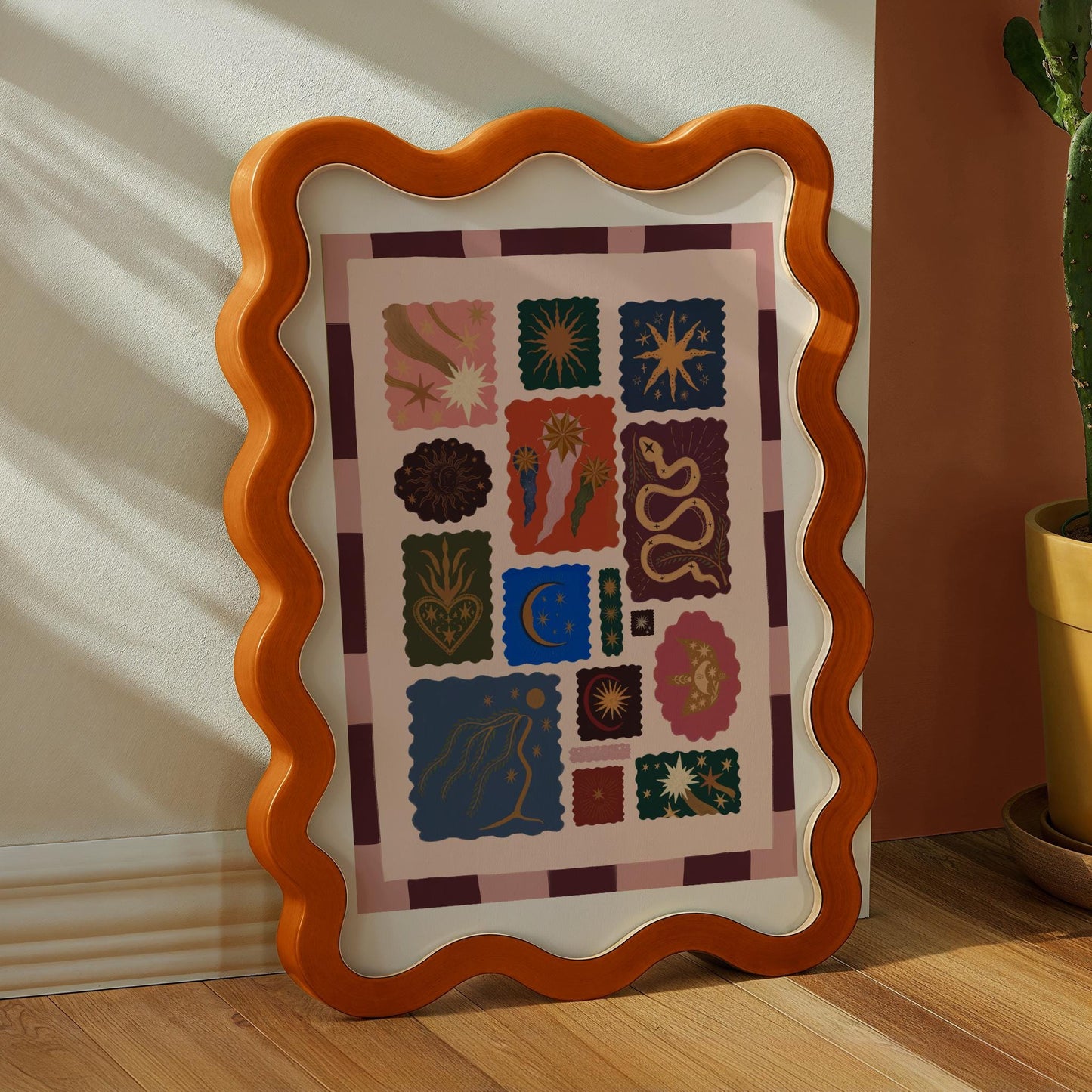 Celestial Illustration: Colour Pop Nursery Art Print