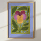 Pansy Art Print: Colourful Handrawn Floral Illustration