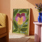 Pansy Art Print: Colourful Handrawn Floral Illustration