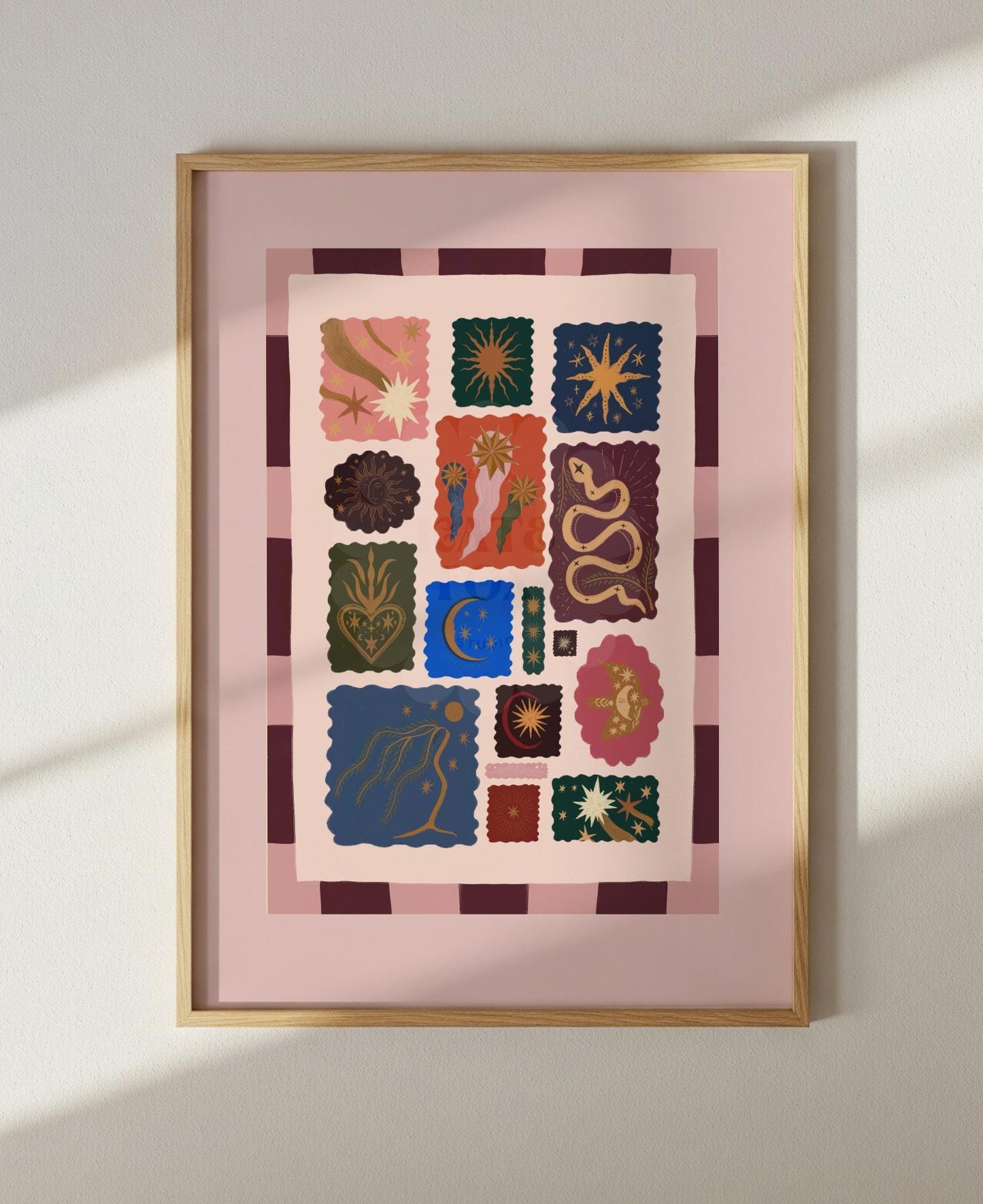 Celestial Illustration: Colour Pop Nursery Art Print