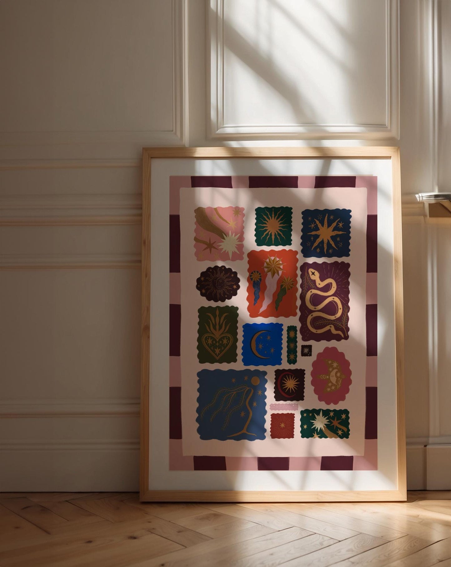 Celestial Illustration: Colour Pop Nursery Art Print