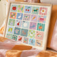Kids Square Alphabet Print, A-Z, Pastel, Kids, Wall Art