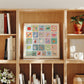 Kids Square Alphabet Print, A-Z, Pastel, Kids, Wall Art