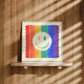Rainbow Smiley Square Print, A-Z, rainbow, Kids, Wall Art, Pride, LGBTQ