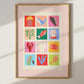 Rainbow Reef Art Print: Colourful Handrawn Kids Illustration, Bedroom, Colourful, Sea, Fish, Under The Sea