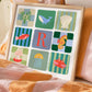 Personalized Ocean Letter Print: Colorful Kids Wall Art, Fish, Shell, Whale