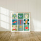 Personalized Ocean Letter Print: Colorful Kids Wall Art, Fish, Shell, Whale