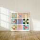Pink Ocean Letter Print: Colorful Kids Wall Art, Fish, Shell, Whale
