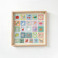 Kids Square Alphabet Print, A-Z, Pastel, Kids, Wall Art