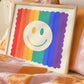 Rainbow Smiley Square Print, A-Z, rainbow, Kids, Wall Art, Pride, LGBTQ