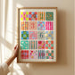 Sunshine Kids Numbers Art Print: Rainbow Nursery Decor