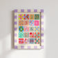 Sunshine Kids Numbers Art Print: Rainbow Nursery Decor