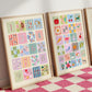 Pastel Kids Numbers Art Print: Rainbow Nursery Decor