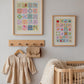 Pastel Kids Numbers Art Print: Rainbow Nursery Decor