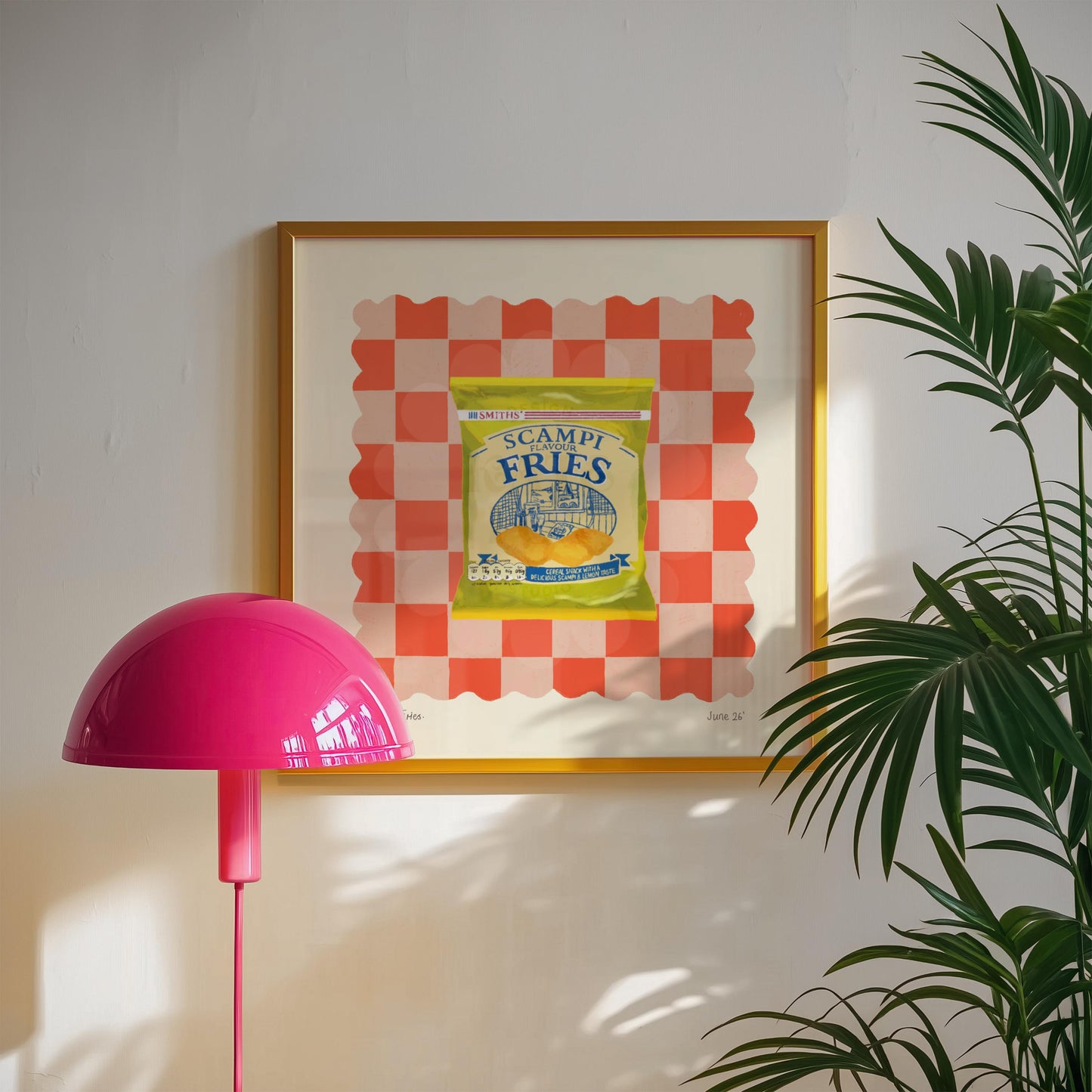 Scampi Fries Art Print: Dopamine Decor, Maximalist Wall Art