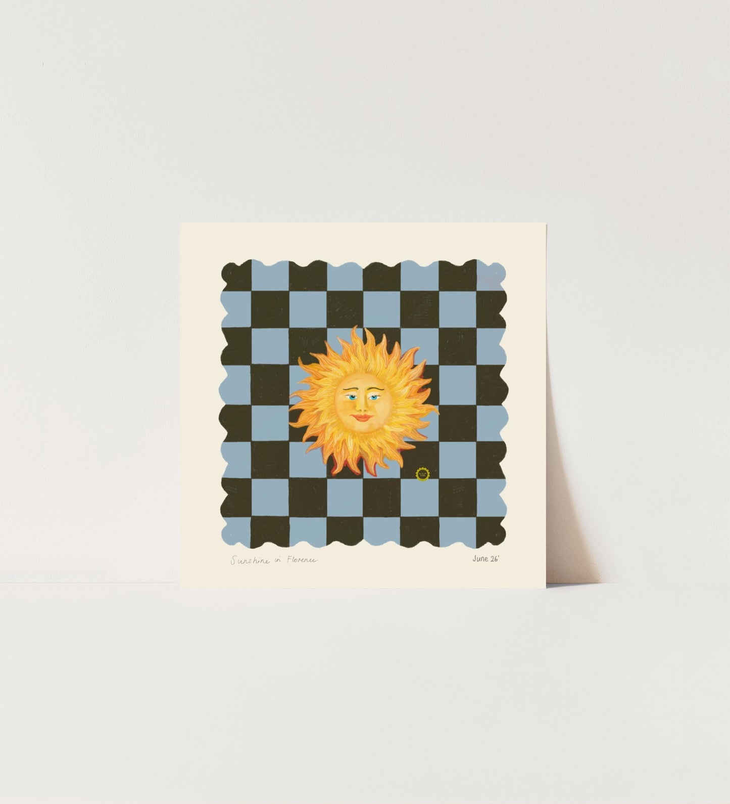 Sunshine from Florence Art Print: Dopamine Decor, Maximalist Wall Art