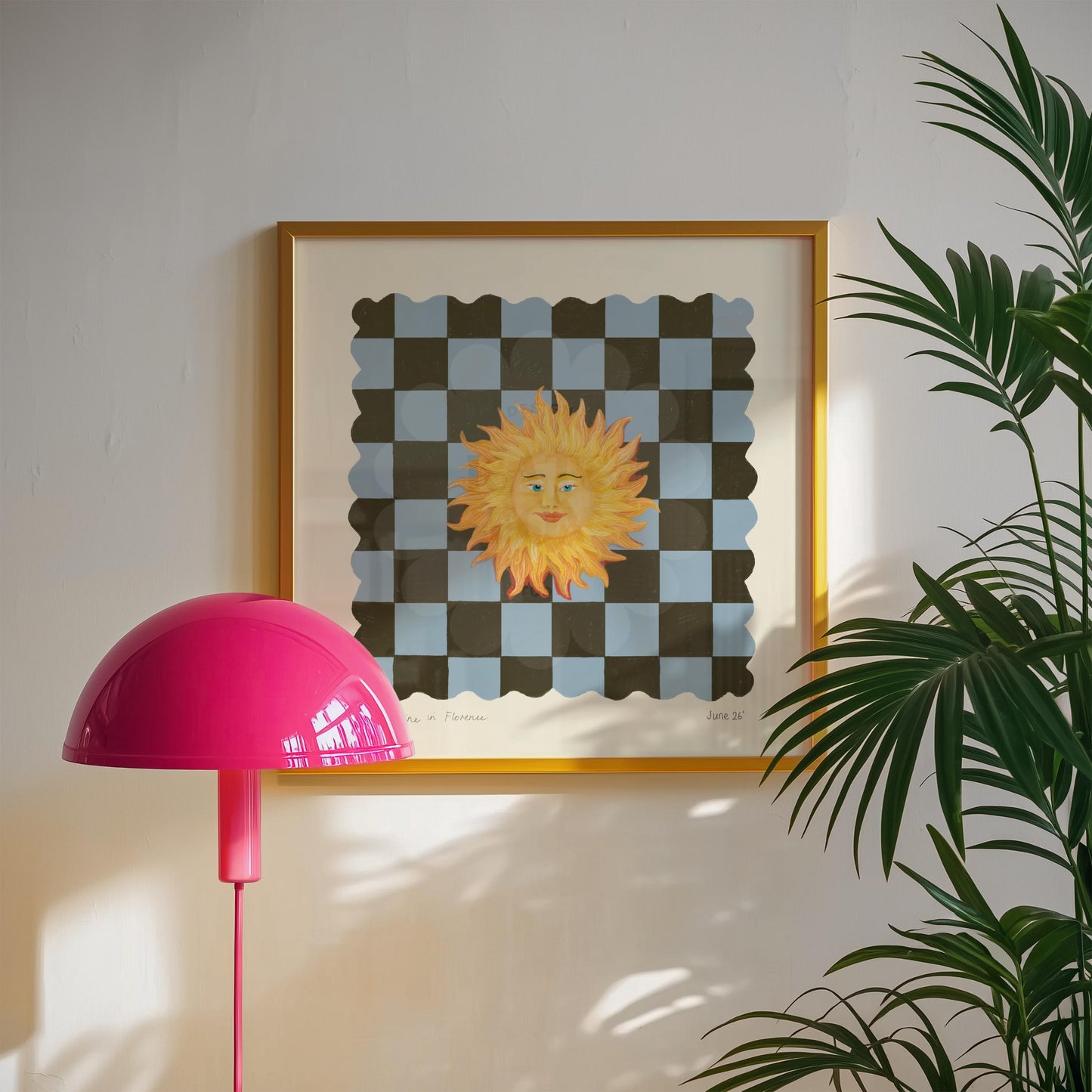 Sunshine from Florence Art Print: Dopamine Decor, Maximalist Wall Art