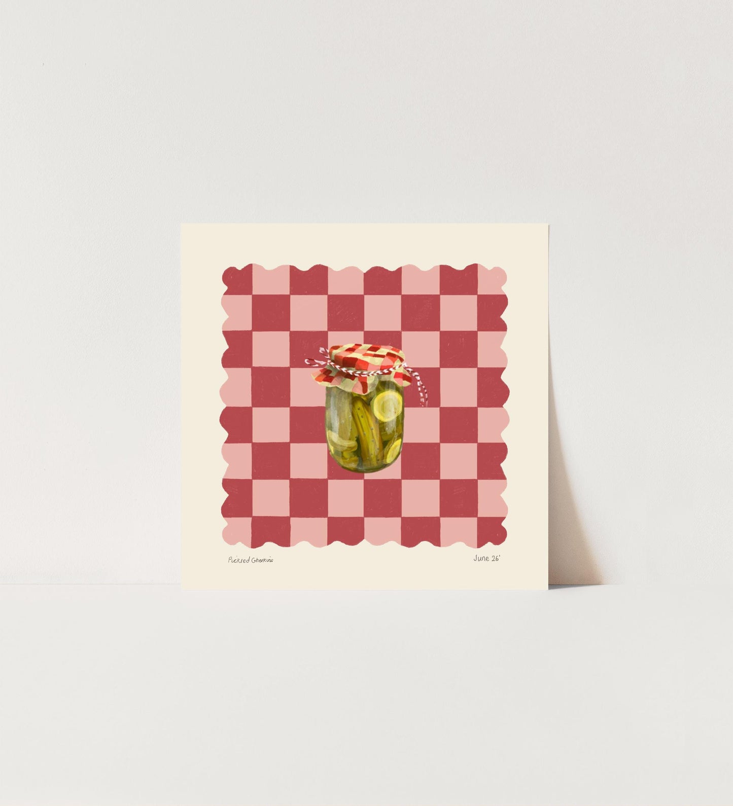 Pickle Art Print: Dopamine Decor, Maximalist Wall Art