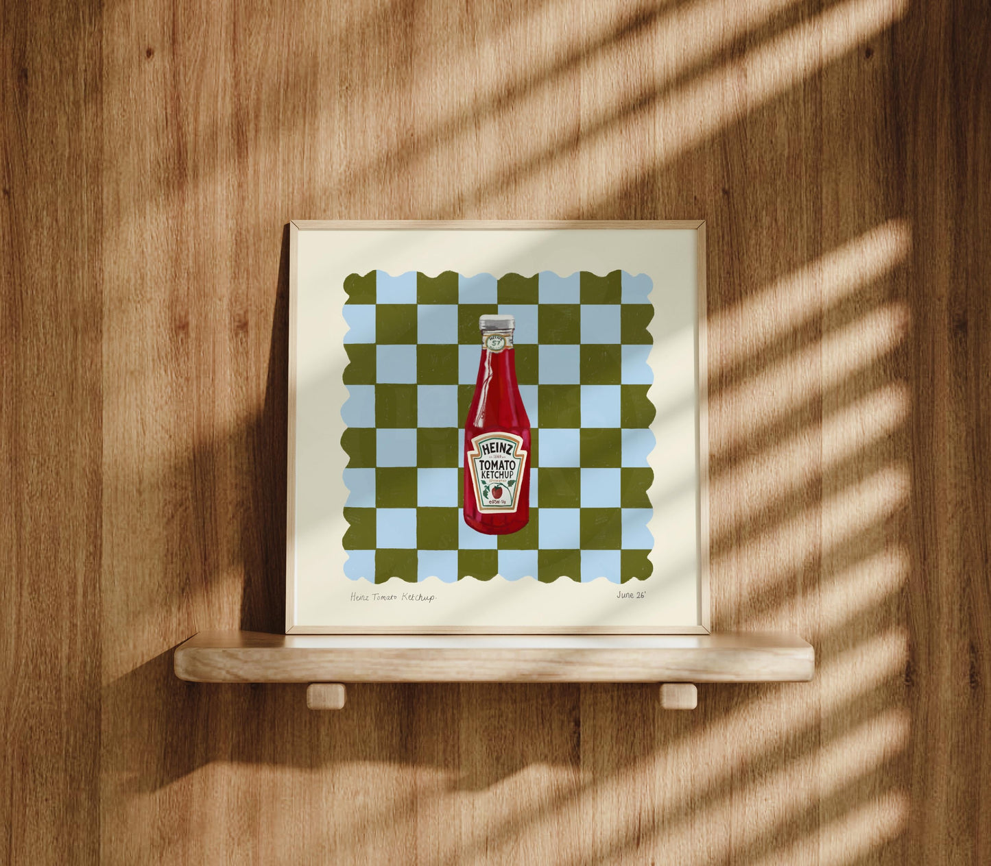 Ketchup Art Print: Dopamine Decor, Maximalist Wall Art