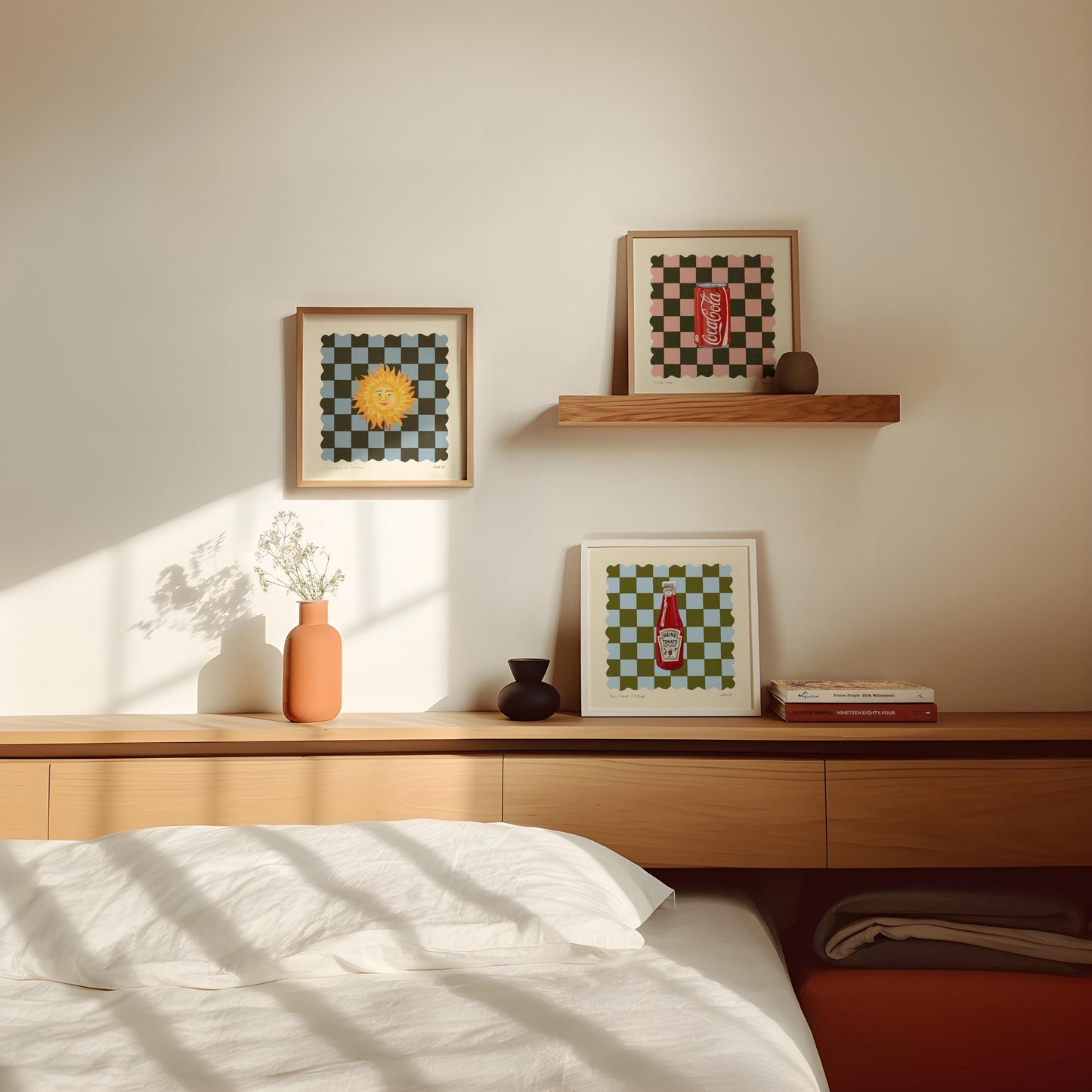 Ketchup Art Print: Dopamine Decor, Maximalist Wall Art